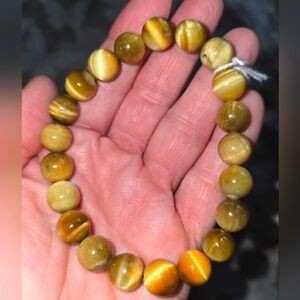 10mm Golden Tiger Eye Bracelet On Sale 🥳🎁🔥